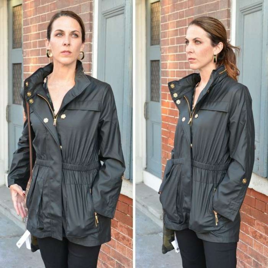 Women * | Best Price Ladies Anna 100% Waterproof Rain Jacket By Ciao Milano