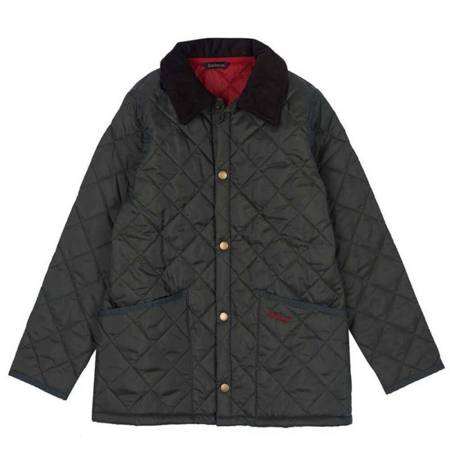 Kids * | Lower Prices Boys Liddesdale Quilt Jacket By Barbour