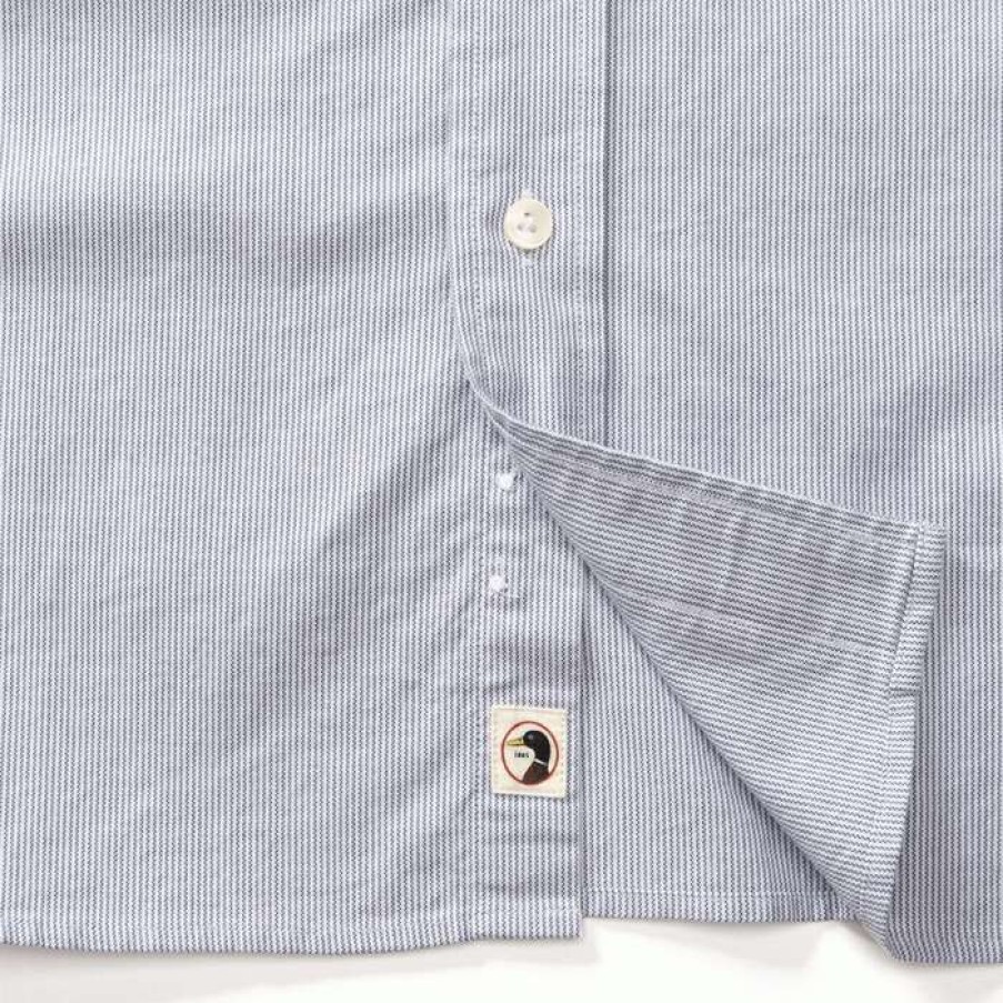 Men * | Discounts Bridgeton Stripe Sports Shirt By Duckhead Vintage Blue