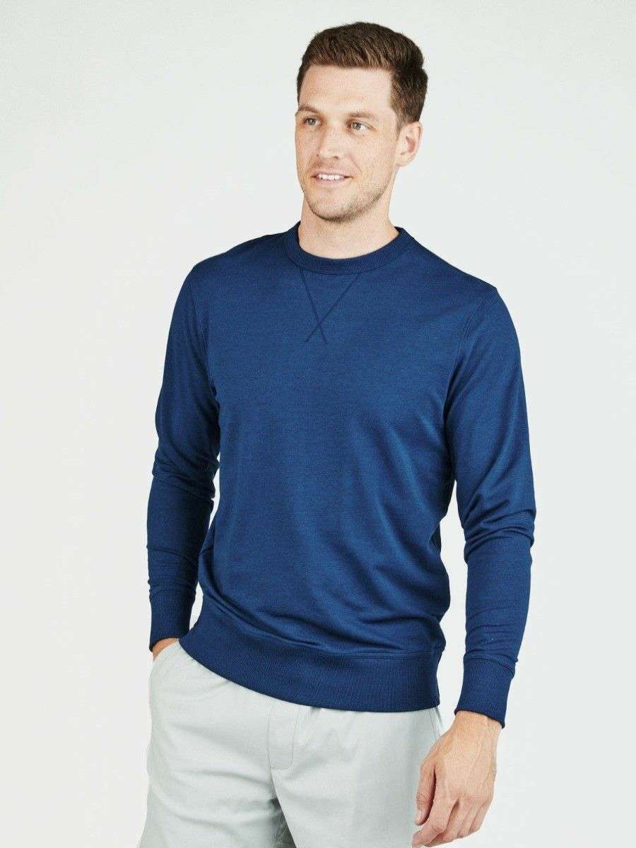 Men * | 100% Guarantee Varsity Lightweight French Terry Sweatshirt By Tasc