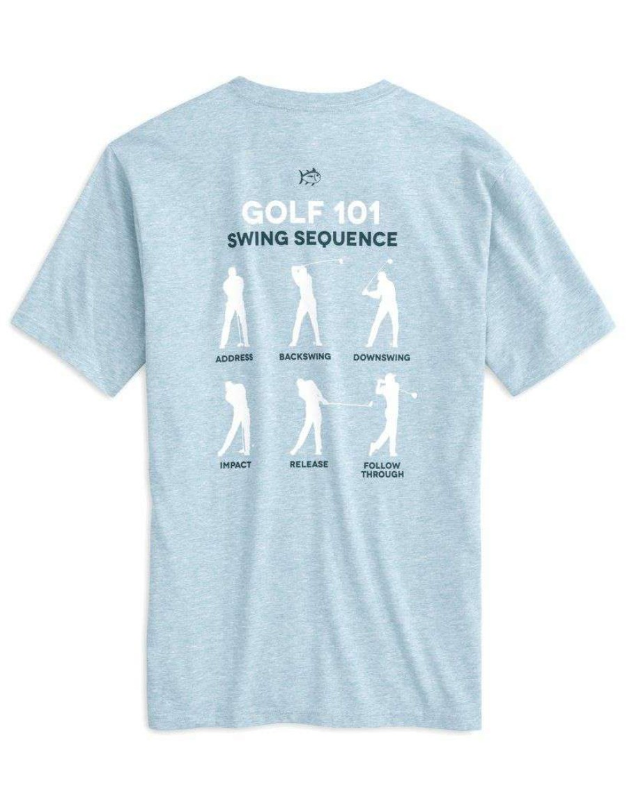 Men * | Lower Prices Golf Swing Sequence 101 Tee By Southern Tide Dream Blue