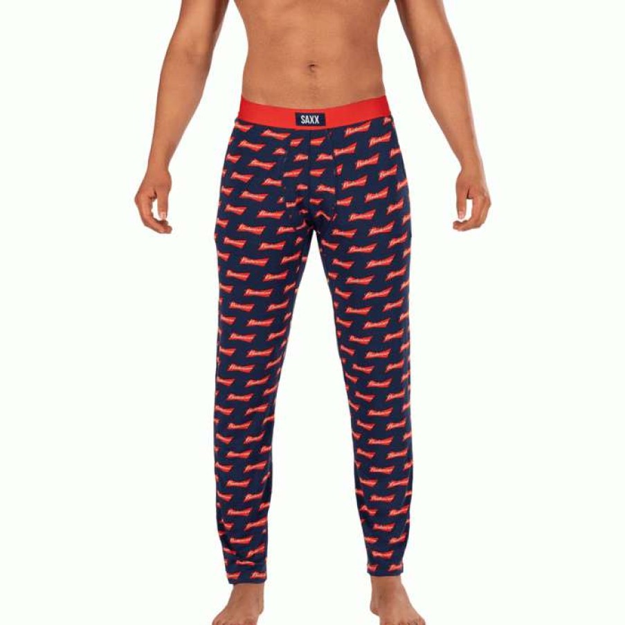 Men * | Classical Hand Crafted Beer Sleep Pant By Saxx Navy