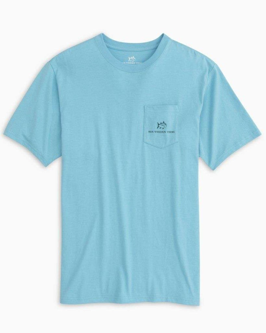 Men * | Lower Prices Island Time Tee By Southern Tide Rush Blue