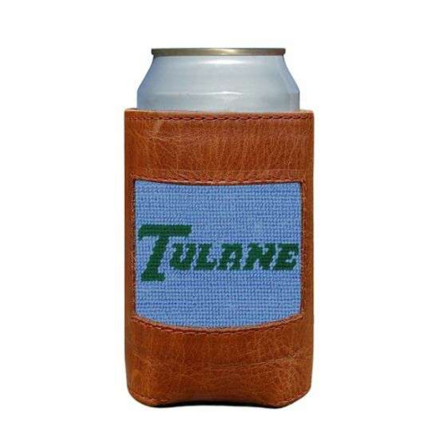 Gifts * | Official Tulane Needlepoint Coozie By Smathers & Branson