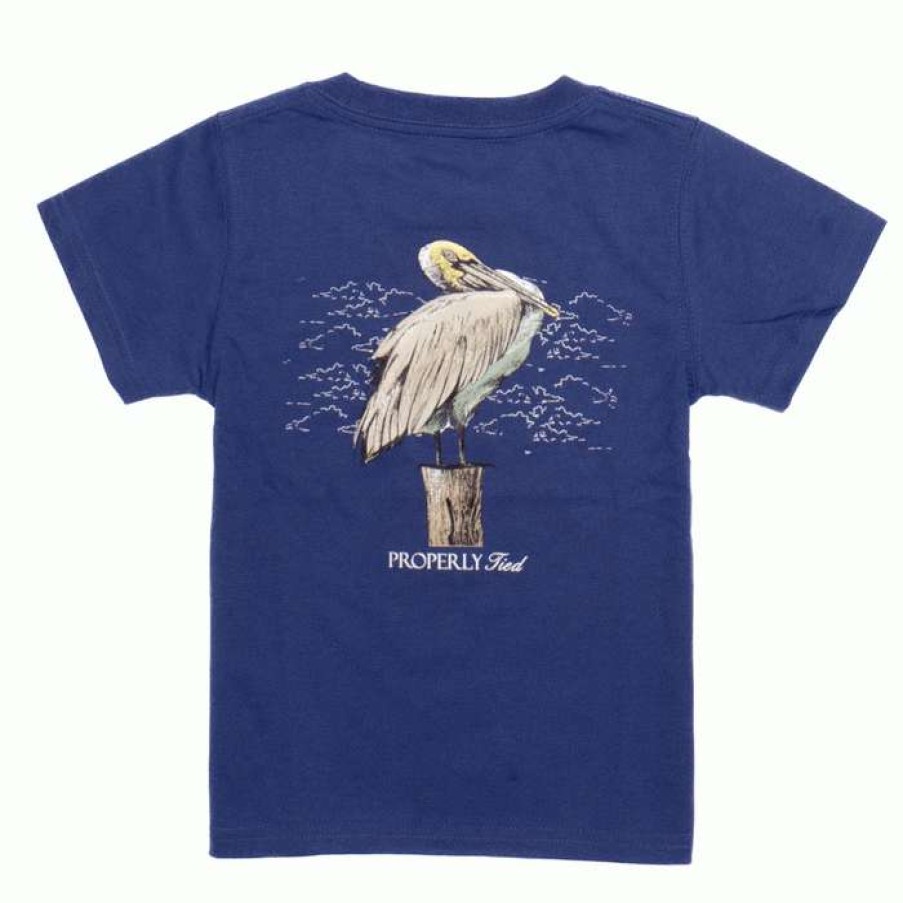 Kids * | Discounts Youth Pelican Tee By Properly Tied