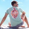 Men * | Top Selling Impressions Flounder Tee By Southern Marsh Wmb