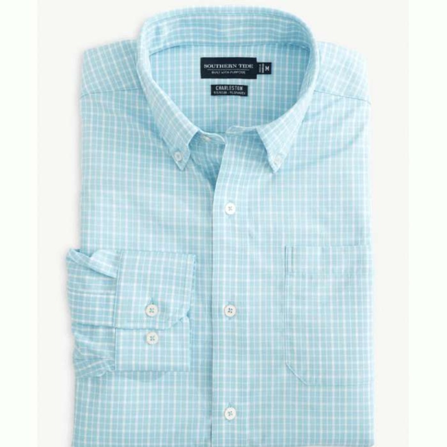 Men * | Sale Beaumont Plaid Intercoastal Sport Shirt By Southern Tide