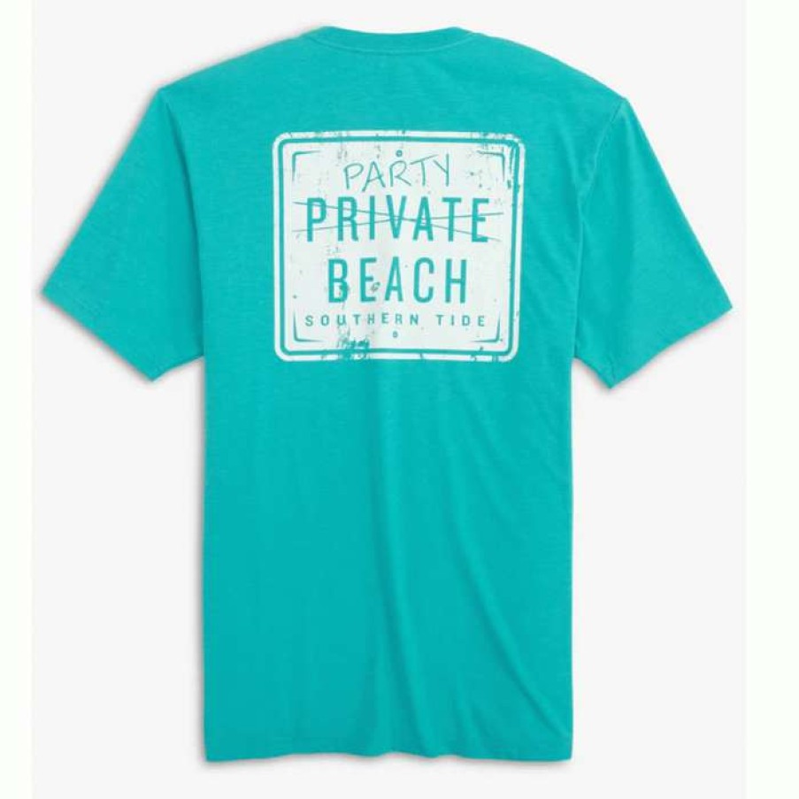 Men * | Best Quality Party Beach Sign Tee By Southern Tide