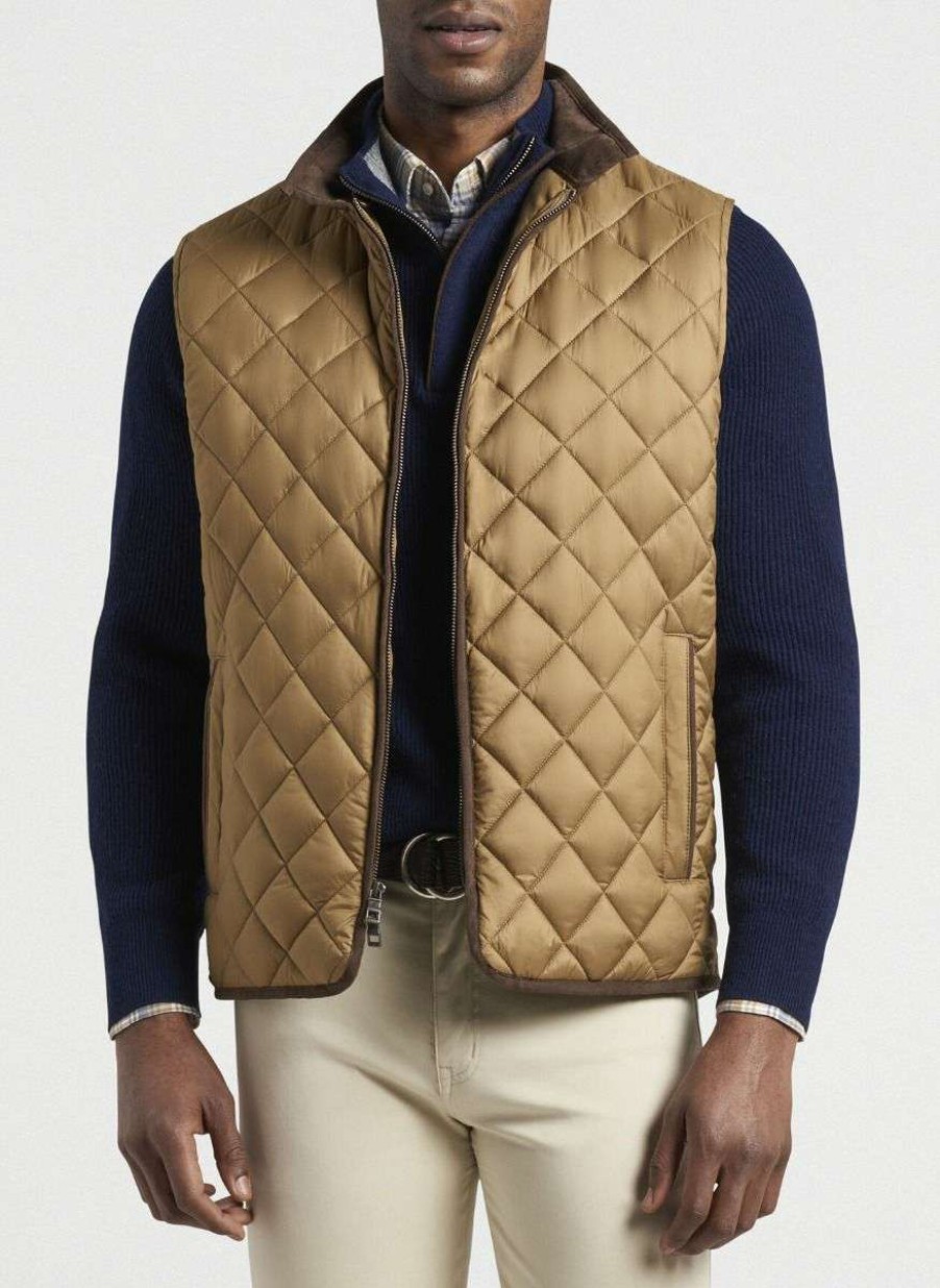 Men * | Official Essex Quilted Vest By Peter Millar