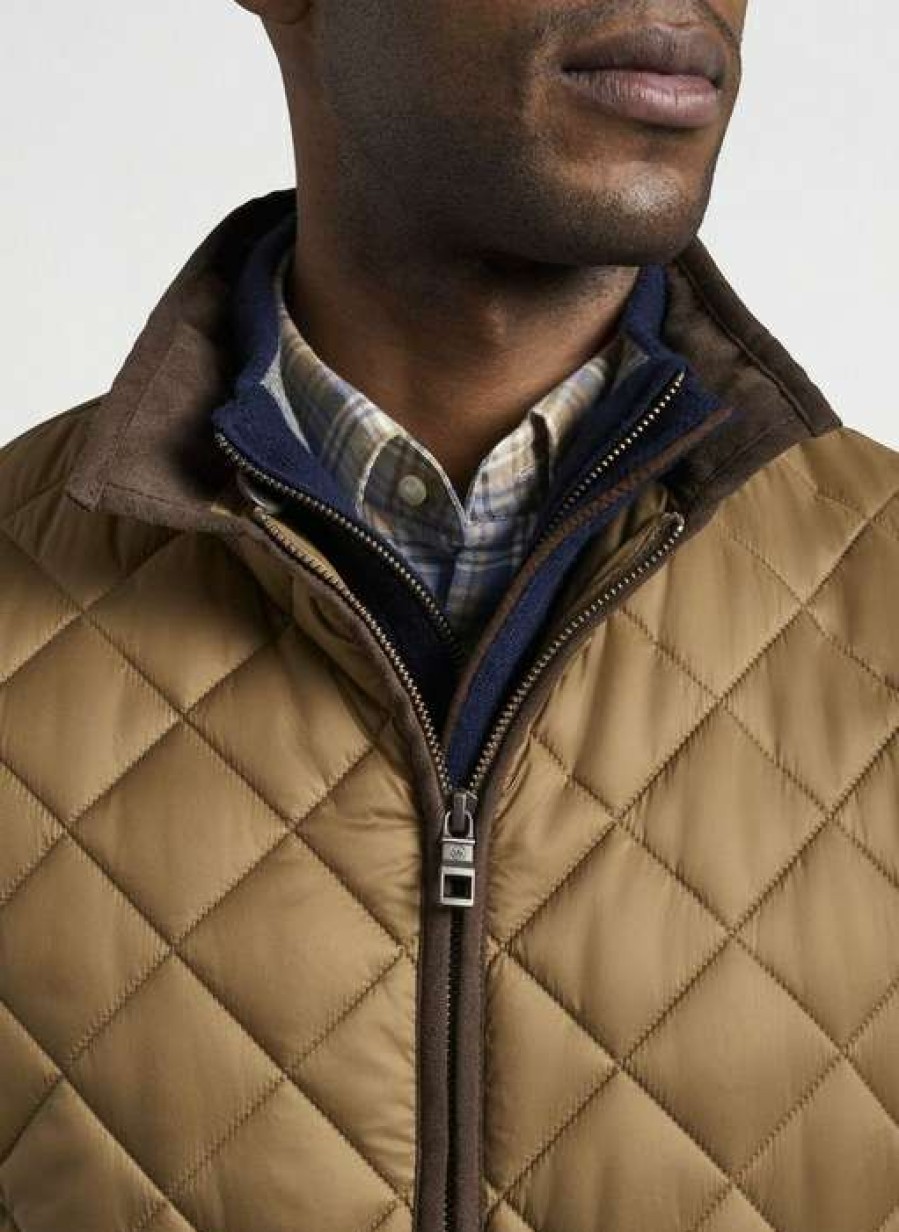 Men * | Official Essex Quilted Vest By Peter Millar