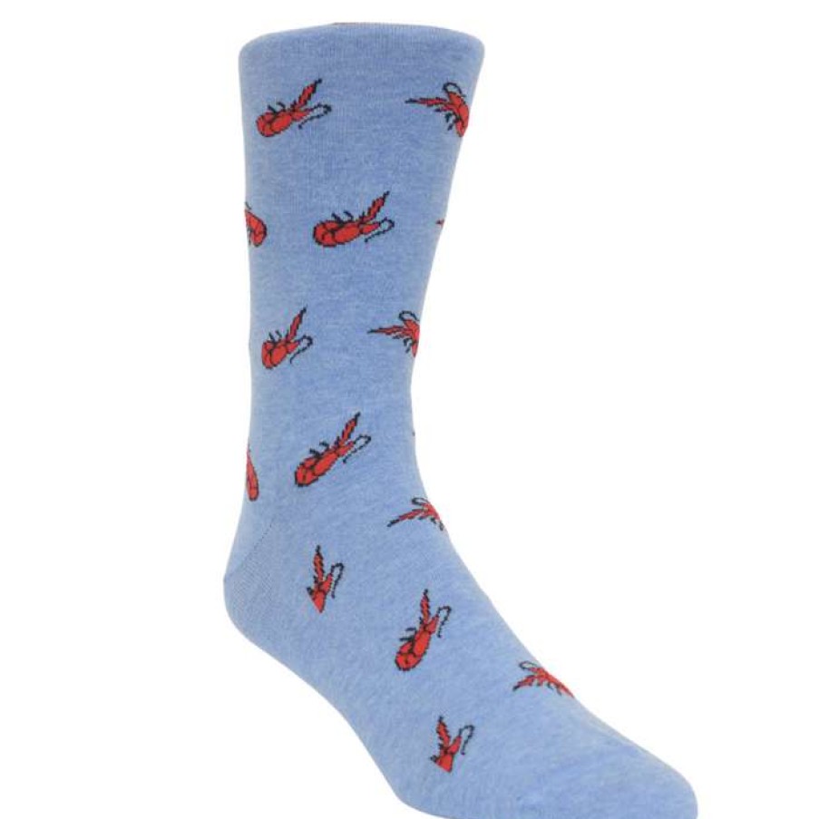 Crawfish * | Special Crawfish Tossed Pima Socks