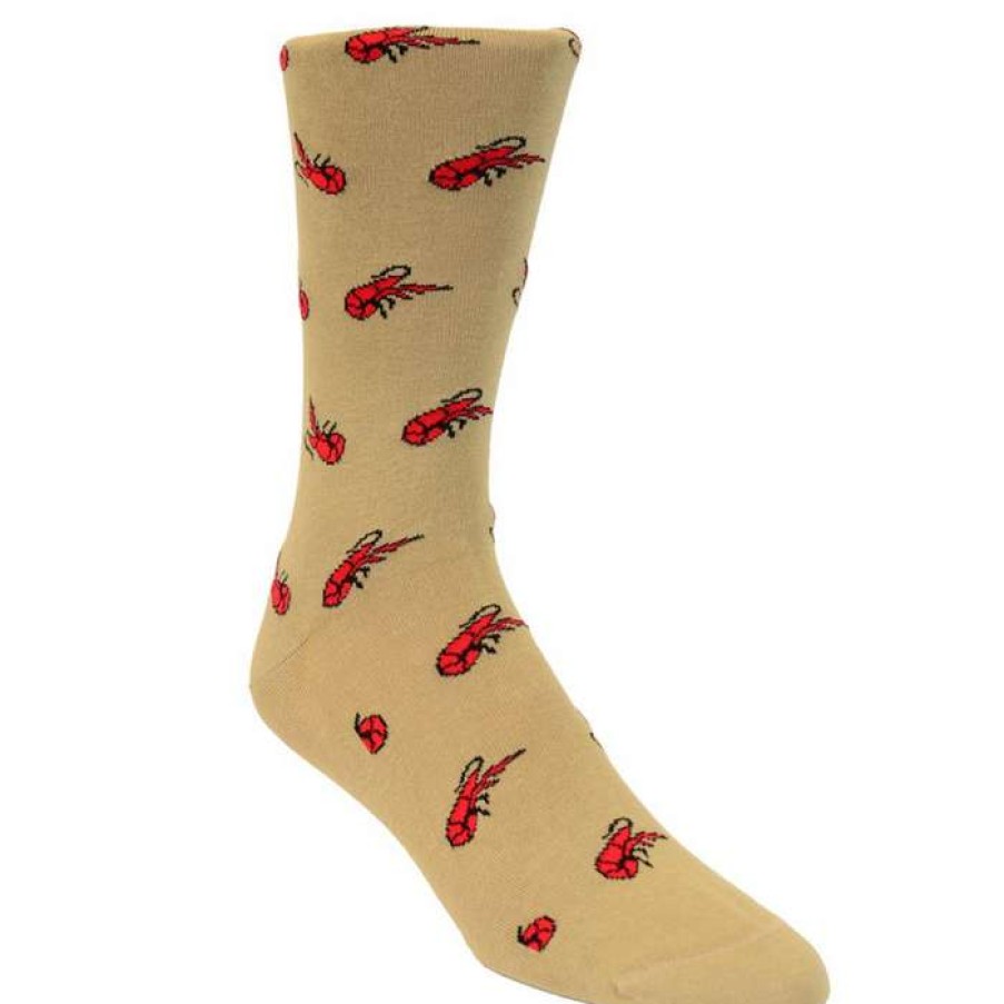 Crawfish * | Special Crawfish Tossed Pima Socks