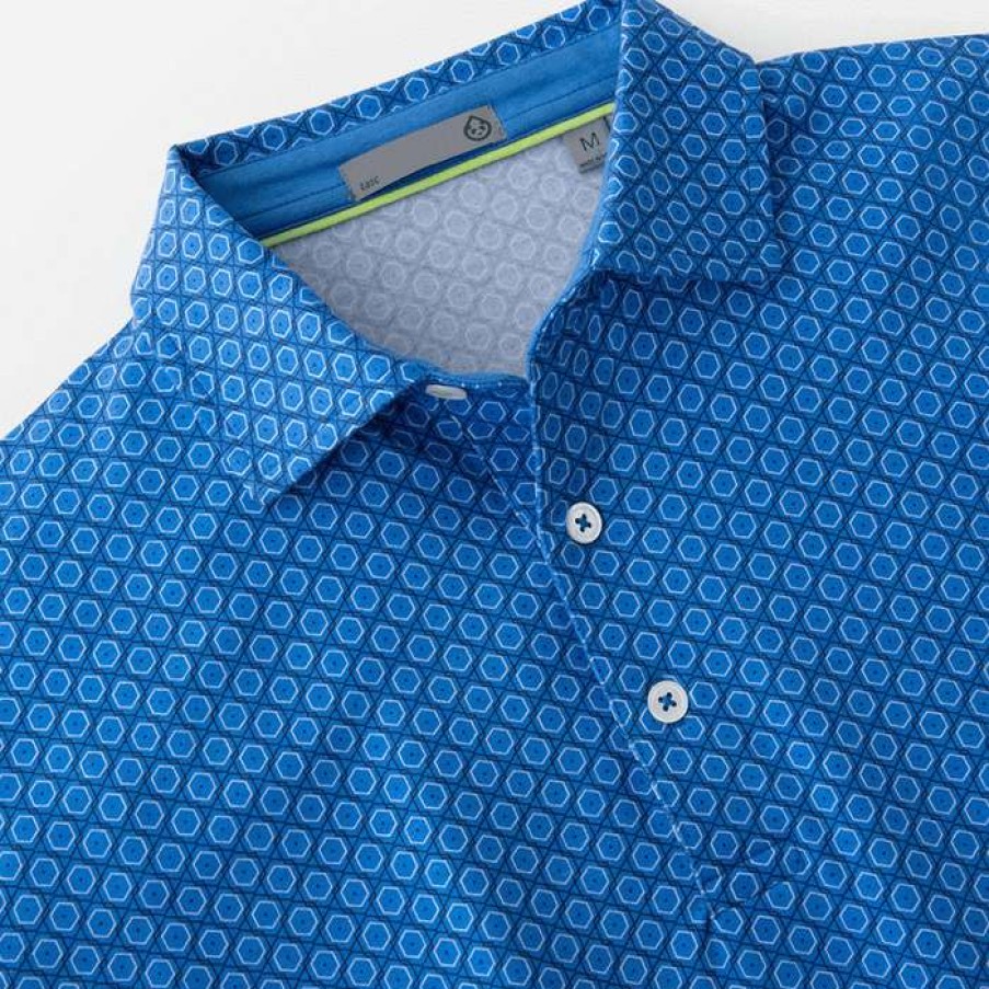 Men * | Discounts Cloud Albastross Performance Polo By Tasc Highlands Blue