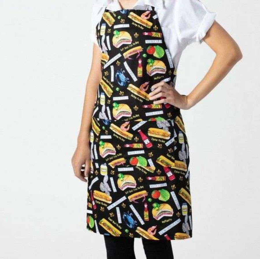 Women * | Classical Nola Poboy Apron Black