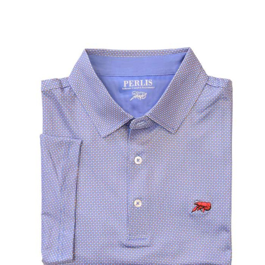 Crawfish * | Latest Crawfish Mini Dot Performance Polo