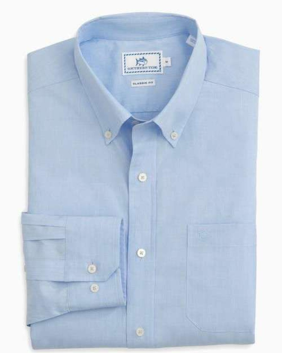 Men * | Discounts Sullivans Solid Button Down Shirt By Southern Tide