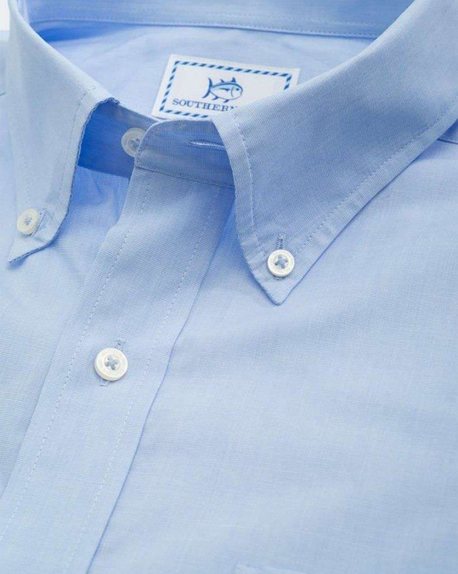 Men * | Discounts Sullivans Solid Button Down Shirt By Southern Tide